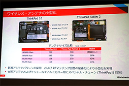 画像ギャラリー No.010のサムネイル画像 / 最高クラスのスペックを誇るAtom搭載Windowsタブレット「ThinkPad 10」。その設計に秘めたこだわりをLenovoが解説