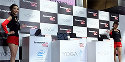 画像ギャラリー No.002のサムネイル画像 / 折りたたみ式スタンド付きタブレット「YOGA Tablet 2」発表。ほぼ同一スペックでWindows 8.1モデルとAndroid 4.4モデルを用意