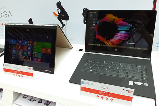 画像ギャラリー No.016のサムネイル画像 / 折りたたみ式スタンド付きタブレット「YOGA Tablet 2」発表。ほぼ同一スペックでWindows 8.1モデルとAndroid 4.4モデルを用意