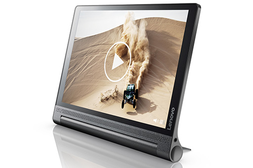 画像ギャラリー No.002のサムネイル画像 / Lenovo，折りたたみ式スタンド搭載タブレット「YOGA Tab 3 Plus」を発売。SIMロックフリー対応モデルも用意
