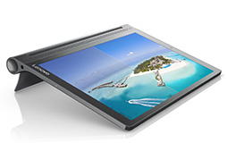 画像ギャラリー No.003のサムネイル画像 / Lenovo，折りたたみ式スタンド搭載タブレット「YOGA Tab 3 Plus」を発売。SIMロックフリー対応モデルも用意