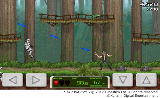 画像ギャラリー No.001のサムネイル画像 / ハン・ソロを主人公にした「魂斗羅」風ゲームが「Star Wars: Force Collection」に4月28日実装