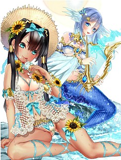 画像ギャラリー No.008のサムネイル画像 / 「神装!!ヴァルキリーカード」，限定水着コスチュームガチャを実施。30日まで