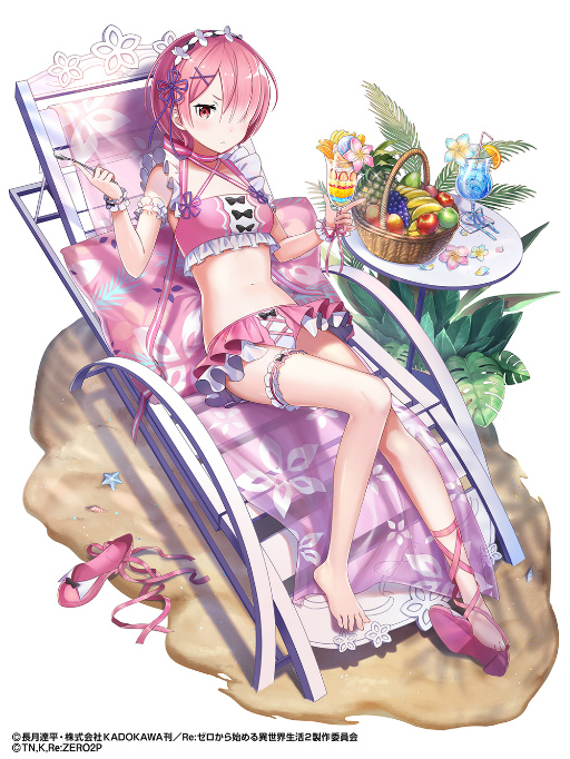 画像ギャラリー No.006のサムネイル画像 / 「白猫プロジェクト」,“白猫夏のリゼロフェス!”を開催。エミリアらに水着のモードチェンジを実装