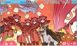 画像ギャラリー No.002のサムネイル画像 / ニンテンドー3DSのテーマに 「ポケモン 敵組織〜マグマ団」と「ポケモン 敵組織〜アクア団」が新登場