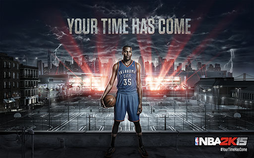 画像ギャラリー No.001のサムネイル画像 / 「NBA 2K15」のカバーアスリートにケビン・デュラント選手を起用