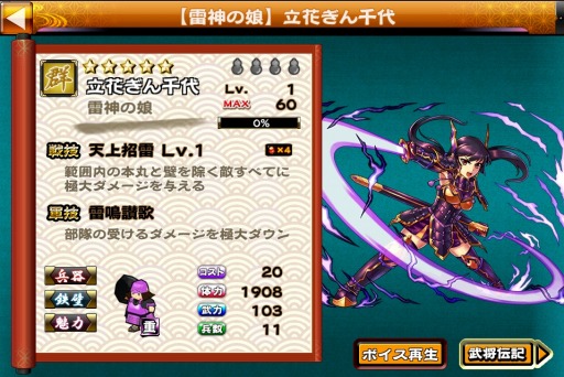 画像ギャラリー No.002のサムネイル画像 / 「戦国X」特大キャンペーン春の陣 後半戦を実施。「★5立花ぎん千代」が登場