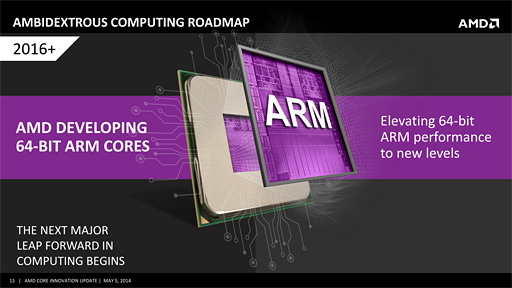 画像ギャラリー No.007のサムネイル画像 / AMD，2015年にコンシューマ向けARMプロセッサ市場へ参入。x86とのピン互換