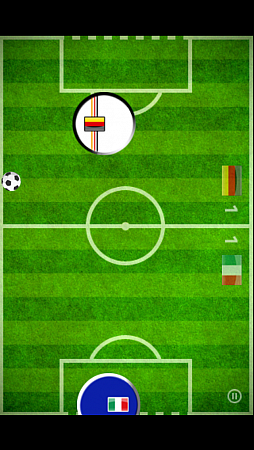 画像ギャラリー No.006のサムネイル画像 / エアホッケー×サッカー。iOS向けアクション「Absolute Football Mania」を紹介する「(ほぼ)日刊スマホゲーム通信」第546回