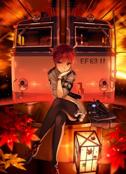 画像ギャラリー No.001のサムネイル画像 / 「RAIL WARS! -軽井沢より殺意を乗せて-」，バーニア600氏描きおろしイメージイラスト＆CM映像が公開。コミケ86の販売グッズも発表に
