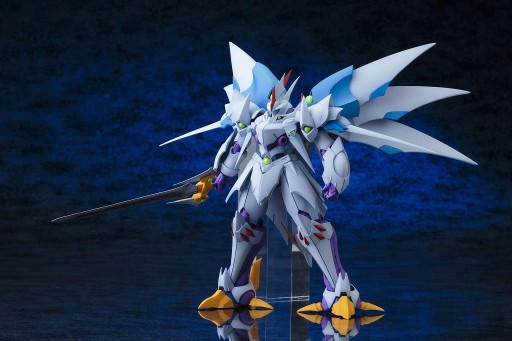 画像ギャラリー No.001のサムネイル画像 / 「スパロボ OG」シリーズより，精霊憑依状態の“サイバスター”がプラモデルに