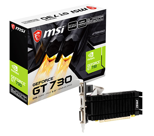 画像ギャラリー No.001のサムネイル画像 / MSI,ファンレス仕様でLow Profile対応のGT 730搭載カードを発売