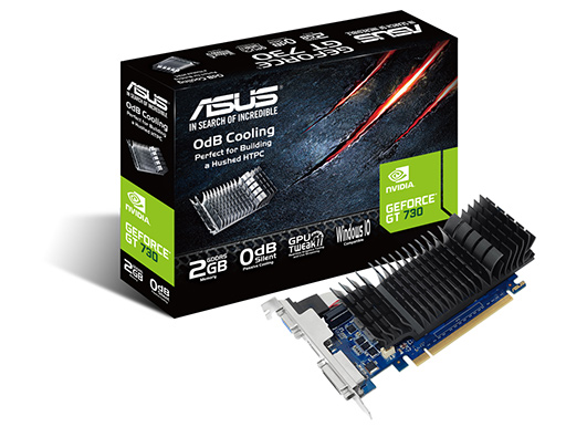 画像ギャラリー No.001のサムネイル画像 / ファンレス&ロープロ仕様のASUS製GeForce GT 730搭載カードが発売