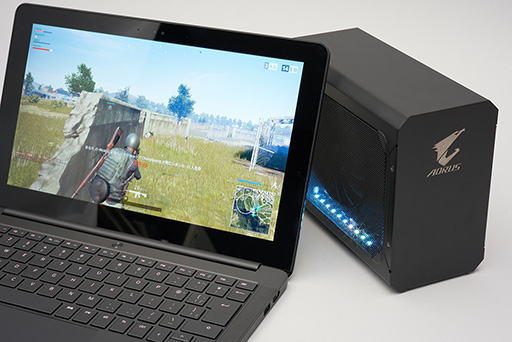 画像ギャラリー No.003のサムネイル画像 / GIGABYTE製外付けグラフィックボックス「AORUS GTX 1070 Gaming Box」レビュー。性能面では及第点だが動作するノートPCを選ぶ