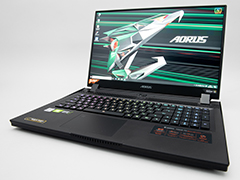 GIGABYTEのハイエンドゲームノートPC「AORUS 17G」を試す。RTX 3080＆300Hz液晶搭載にメカニカルキーボード採用と見どころは多い