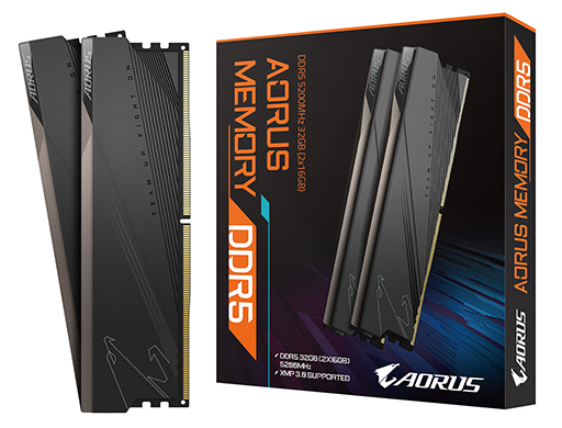画像ギャラリー No.001のサムネイル画像 / 5200MHz駆動のGIGABYTE製ゲーマー向けDDR5メモリが発売