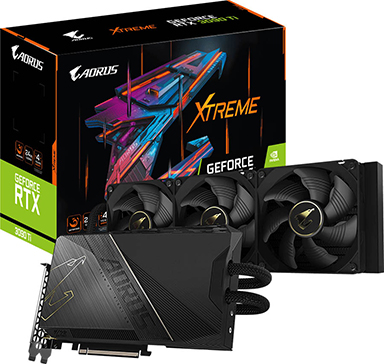 画像ギャラリー No.003のサムネイル画像 / GIGABYTE製RTX 3090 Tiカードが国内発売。最上位モデルは大型の簡易液冷クーラーを搭載