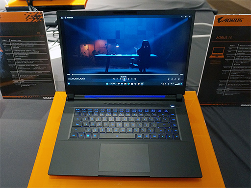 画像ギャラリー No.014のサムネイル画像 / RTX 40シリーズ搭載のGIGABYTE製ゲーマー向けノートPCが国内初披露。15インチ級の上位モデルなど今後発売予定の製品も登場