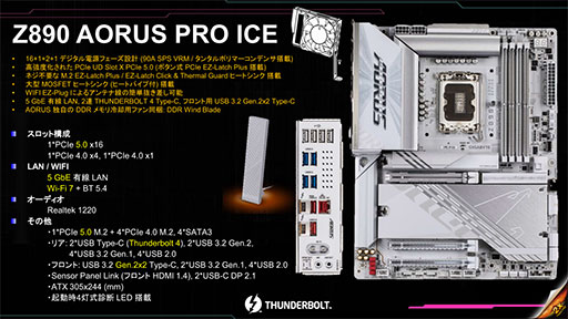 画像ギャラリー No.015のサムネイル画像 / Intel Z890搭載マザーボードがGIGABYTEからも登場。AIベースの簡単オーバークロック機能が見どころだ