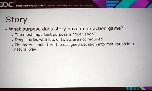 画像ギャラリー No.012のサムネイル画像 / ［GDC 2016］プラチナゲームズ稲葉敦志氏が語る，アクションゲーム作りの本質に基づいた“世界で戦えるゲーム”の制作手法とは