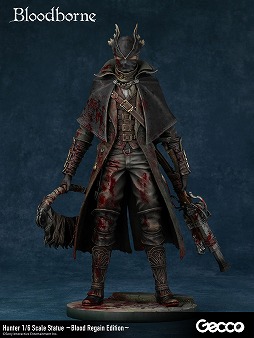 画像ギャラリー No.016のサムネイル画像 / 「Bloodborne」，返り血を浴びた「狩人」1/6スケールスタチューの予約受付を開始。持ち替えできる7種類の武器が付属する