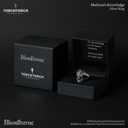 画像ギャラリー No.007のサムネイル画像 / 「Bloodborne」に登場する狂人の智慧をモチーフにした指輪が8月に発売。アパレルブランド「TORCH TORCH」とのコラボアイテムとしてリリース