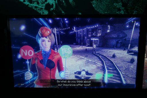 画像ギャラリー No.010のサムネイル画像 / 北米でサービスインした「LET IT DIE」のゲームシステムを紹介。PSX会場には案内人のアンクル・デスや,瀬戸際に現れる瀬戸際子が登場