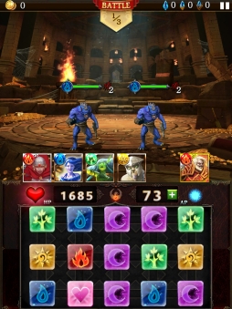 画像ギャラリー No.006のサムネイル画像 / ゲームロフトの新作パズルRPG「ダンジョン・ジェム」。戦略/戦術性を高めたバトルのプレイフィールをレポート