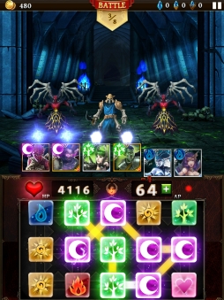 画像ギャラリー No.013のサムネイル画像 / ゲームロフトの新作パズルRPG「ダンジョン・ジェム」。戦略/戦術性を高めたバトルのプレイフィールをレポート