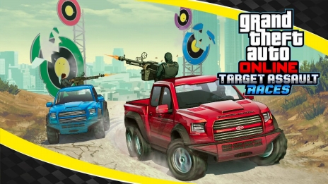 画像ギャラリー No.002のサムネイル画像 / 「GTAオンライン」に「ターゲットアサルトレース」が実装。2人1組で戦闘用車両に乗って争う新モード