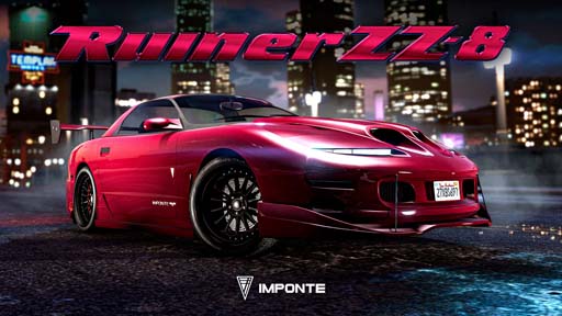 画像ギャラリー No.001のサムネイル画像 / 「GTAオンライン」,マッスルカー“インポンテ ルイナーZZ-8”登場。バイカー向けのボーナスなども