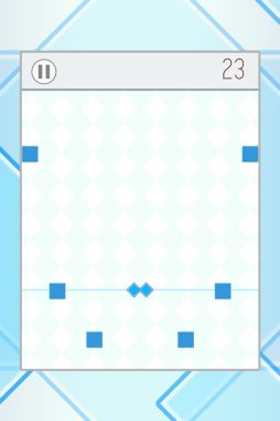 画像ギャラリー No.003のサムネイル画像 / 迫りくるブロックをタップでよけて進むミニゲーム「splitz」が配信を開始