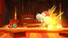画像ギャラリー No.008のサムネイル画像 / ［E3 2014］2015年発売予定のWii U「Yoshi's Woolly World」では，編みぐるみ姿のヨッシーが毛糸を生かしたアクションで活躍。2人プレイではヨッシー同士で“食べ合い”ができる？