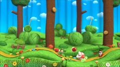 画像ギャラリー No.013のサムネイル画像 / ［E3 2014］2015年発売予定のWii U「Yoshi's Woolly World」では，編みぐるみ姿のヨッシーが毛糸を生かしたアクションで活躍。2人プレイではヨッシー同士で“食べ合い”ができる？
