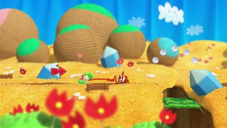 画像ギャラリー No.011のサムネイル画像 / Wii Uソフト「ヨッシー ウールワールド」が2015年夏に発売。amiibo機能を持つ「あみぐるみヨッシー」も同時リリース
