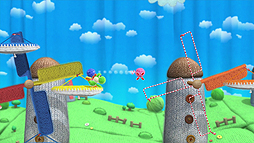 画像ギャラリー No.003のサムネイル画像 / 毛糸を集めて仲間を救うWii U「ヨッシー ウールワールド」は,“ヨッシーゲーム”初の2人同時プレイに対応