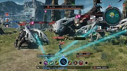 画像ギャラリー No.001のサムネイル画像 / 「ゼノブレイドクロス」は2015年春発売。Wii U GamePadの画面を使ったナビゲーション機能も