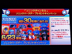 画像ギャラリー No.017のサムネイル画像 / 「ソニック バースデーパーティー2014」が東京ジョイポリスで開催。最新作「ソニックトゥーン」の話題も飛び出したイベントの模様をレポート