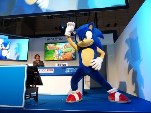 画像ギャラリー No.008のサムネイル画像 / ［TGS 2014］ソニックシリーズ本編とは違う新ブランド「ソニックトゥーン」。ステージイベントではWii U版/3DS版それぞれのデモプレイが披露