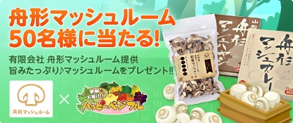 画像ギャラリー No.001のサムネイル画像 / 「ハッピーベジフル」,「舟形マッシュルームセット」プレゼントキャンペーンを開催