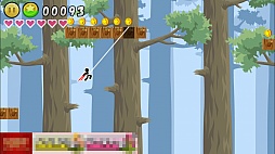 画像ギャラリー No.003のサムネイル画像 / 独特の操作感が魅力。スマホ向けアクションゲーム「ワイヤーでコイン」を紹介する「(ほぼ)日刊スマホゲーム通信」第588回