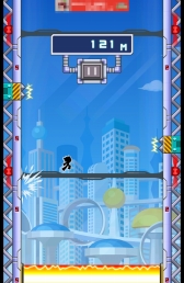 画像ギャラリー No.009のサムネイル画像 / 連続ジャンプでジャンパーズハイに!? スマートフォン向けジャンプクライミングゲーム「壁蹴りサスケ」を紹介する「(ほぼ)日刊スマホゲーム通信」第627回