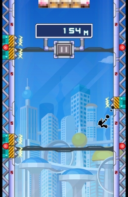 画像ギャラリー No.010のサムネイル画像 / 連続ジャンプでジャンパーズハイに!? スマートフォン向けジャンプクライミングゲーム「壁蹴りサスケ」を紹介する「(ほぼ)日刊スマホゲーム通信」第627回