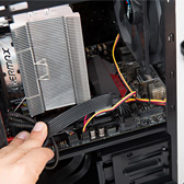 画像ギャラリー No.074のサムネイル画像 / 【PR】低負荷時にファン回転の止まるGTX 980カード「STRIX-GTX980-DC2OC-4GD5」を使って，超絶静かな小型ゲームPCを自作してみた