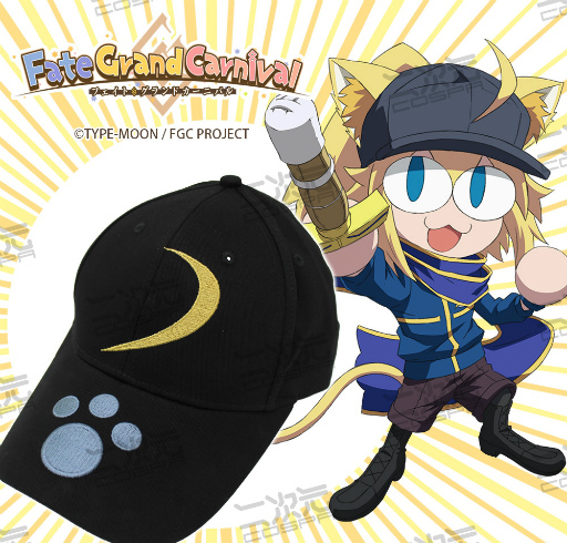 画像ギャラリー No.002のサムネイル画像 / 「FGO」新商品“謎のネコX アホ毛付き 刺繍キャップ”を4月下旬に発売。予約受付中