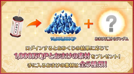 画像ギャラリー No.005のサムネイル画像 / FGOのお正月キャンペーンが本日開始。★5ヤマトタケルが「Fate/Samurai Remnant」コラボイベントに先駆け先行登場へ