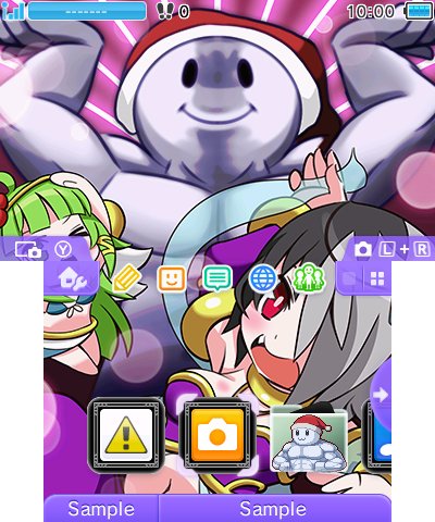 画像ギャラリー No.005のサムネイル画像 / 「魔神少女」，イラストコンテストの受賞作品を使用した3DS用テーマが配信に