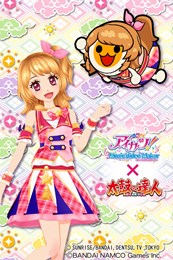 画像ギャラリー No.002のサムネイル画像 / 「アイカツ!ミュージックビデオメーカー」と「太鼓の達人プラス」がコラボ実施