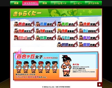 画像ギャラリー No.008のサムネイル画像 / 「XBLAZE LOST：MEMORIES」の公式サイトでサンプルボイスが，「ダウンタウン熱血行進曲」の公式サイトで参戦高校＆キャラクター情報が公開