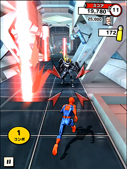 画像ギャラリー No.026のサムネイル画像 / スマホ向けランニングアクション「スパイダーマン・アンリミテッド」のプレイレポートをお届け。平行宇宙からさまざまな“スパイディ”が集結!